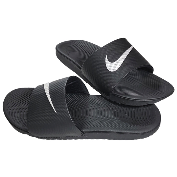 Nike | Shoes | Nike Kawa Sports Slides Sandals Flip Flops Slipon Shoe  Blackwhite Youth 5 | Poshmark
